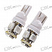 T10 0.75W 12V Red Light 5-LED Car Turning Signal Light Bulb - White (2-Pack)