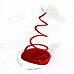 Spiral Style Plush Christmas Hat - Red + White