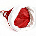 Spiral Style Plush Christmas Hat - Red + White