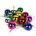 Light Bulb Decoration for Christmas Tree - Red + Silver + Golden + Blue + Green + Purple (12 PCS)