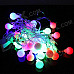 3W Christmas Flash 28-LED RGB Light Lamp String - Green + Red + Blue (110V)