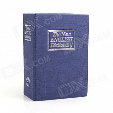 T007 Mini English Dictionary Piggy Bank - Dark Blue + White