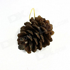 Dried Fruit Style Christmas Tree Ornaments - Golden + Brown (6 PCS)