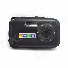 DC-B168 2.7" TFT Mini Sports DV 5.0 MP CMOS Water Resistant Camera Camcorder - Black