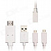 MOCREO Micro USB 1080p MHL to HDMI Adapter Cable for Samsung/ HTC/ other Smart Phone with MHL Port