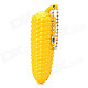 Creative Metal Corn Style Butane Gas Lighter - Yellow