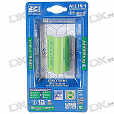 All-in-1 Bluetooth USB Adapter + SDHC SD/Mini SD/Micro SD/MMC/M2/MS/MS DUO Card Reader