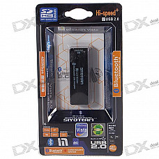 All-in-1 Bluetooth USB Adapter + SDHC SD/Mini SD/Micro SD/MMC/M2/MS/MS DUO Card Reader