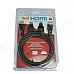 dgoo T02 HDMI Male to Male Cable + HDMI Female to Micro HDMI / Mini HDMI Male Adapters - Black