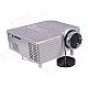 Geekwire LP-2 Portable FHD 1080P LED Projector w/ HDMI, VAG, USB 2.0, AV, SD, EU Plug - Silver