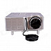 Geekwire LP-2 Portable FHD 1080P LED Projector w/ HDMI, VAG, USB 2.0, AV, SD, EU Plug - Silver
