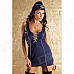 Dear Lover Sexy Navy Skirt Suit - Blue (Free Size)