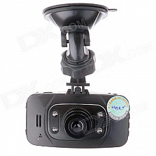 HD720 Mini HD 2.4" TFT 5.0 MP CMOS 4X 120 Degree 1080p Car DVR w/ AV-OUT - Black + Red + Grey