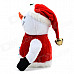 Cute Holiday Snowman Doll Lint + Cellucotton Toy for Christmas - White + Red