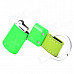 005 Mini Portable Butane Gas Lighter w/ Key Ring - Green