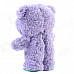 SYVIO Walking & Talking Cute Sound Recording Bear - Purple (3 x AAA)