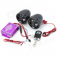TY-281A Waterproof Anti-theft Motorcycle MP3 Player w/ Speakers - Purple + Black (12V)