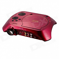 EJIALE EJL010 480 x 240 Portable Home Theater DVD Projector w/ TV + USB + SD - Red