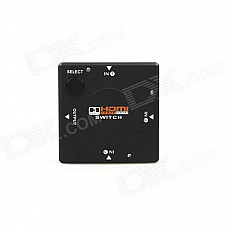 iTaSee TS301 3-Input to 1-Output HDMI Switch Splitter Switcher - Black