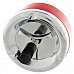 Stylish Creative Zinc Alloy Press Rotary Ashtray - Red + Silver + Black