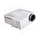 Geekwire LP-3A Portable LED Projector w/ HDMI, VAG, USB 2.0, AV, SD, RC - White (US Plug)