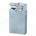 CHEERLINK Retro Anaglyph Skull Pattern Wind-Resistant Gas Jet Lighter - Silver Grey