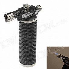 HONEST BCH505 High Quality Multi Purpose 1300'C Windproof Straight Lighter - Black + Silver