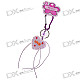 Heart Cake Keychain with Carabiner Clip