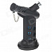 MENGHU 4675 High Quality Windproof Dual Outlet Lighter w/ Cover & Base - Black + Blue