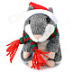 YSDX-902 Christmas Plush Hamster Talking & Wagging Toy - Grey (3 x AAA)