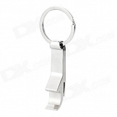 Zinc Alloy Bottle Opener Keychain - Silver