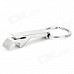 Zinc Alloy Bottle Opener Keychain - Silver