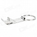 Zinc Alloy Bottle Opener Keychain - Silver