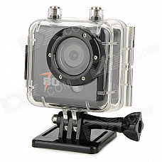 Codisk T80 Waterproof 2.0" TFT 1/2.5" CMOS 5.0 MP Full HD 1080P Outdoor Sport Action Camera - Black