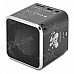 KD-CKYX-LANSE Portable 5W Media Player Speaker w/ TF / FM - Black + Silver