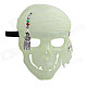 003 Delicate Glow-in-the-Dark Effect Skeleton Mask for Costume Party - Fluorescent Green