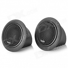 120W 12V Automotive Electric Speakers Set w/ Adhesive Tape - Black