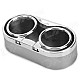PS-5006 Plastic Sticky Car Duan-Cup Drink Holder - Silver