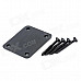 JDJQB-01 Electric Guitar Neck Plate + Screws - Black