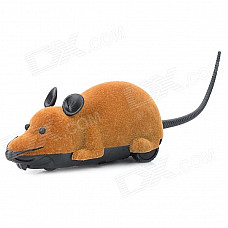 ST-222 2.7Mhz 2-CH Radio Control R/C Simulation Plush Mouse w/ Remote Controller - Brown + Black