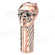 Skull Style Windproof Butane Gas Lighter - Bronze