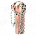 Skull Style Windproof Butane Gas Lighter - Bronze