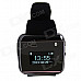 RuiQ Uwatch2 1.5" LCD Smartwatch Bluetooth V3.0 Watch Support Message Display - Black + Silver