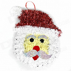 Santa Claus Jr Style Christmas Madder Wall Decoration - Black + White + Red + Yellow