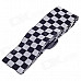 Advanced Black And White Grid Leather Head Thickened Cotton Strap for Guitar - Black + Brown