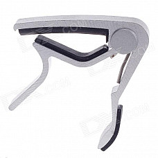 Alice A007D Aluminum Alloy Clip-On Quick Release Capo for Acoustic Guitar - Silver + Black