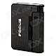 Focus YH001 Convenient 2-in-1 Cigarette Case w/ Detachable Lighter - Black