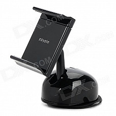 Ppyple DASH-U3 Handy Suction Cup Car Mounted 360' Rotating PC Holder for Cellphone - Black