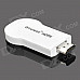 Wireless HDMI Convertor for Iphone / Ipad / Android Phones + More - White + Silver