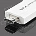 Wireless HDMI Convertor for Iphone / Ipad / Android Phones + More - White + Silver